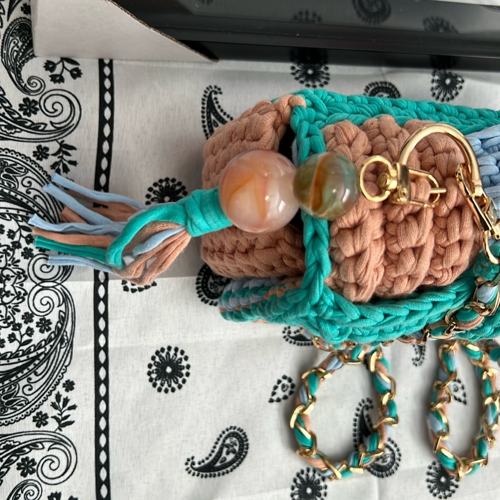 Handcrafted Multi Color Bag Mini Purse - Picture 11 of 17